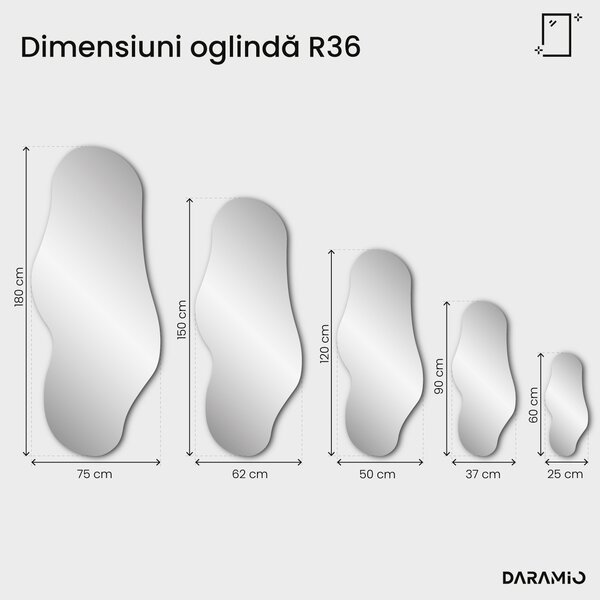 Oglindă bronzată Pure R36