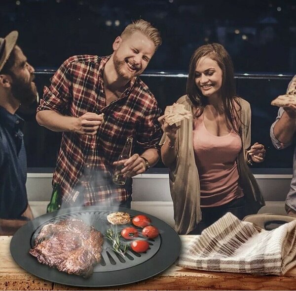 Gratar pentru aragaz, Non Stick, 32 cm