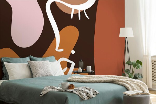 Tapet trăsăturile femeii în design la modă