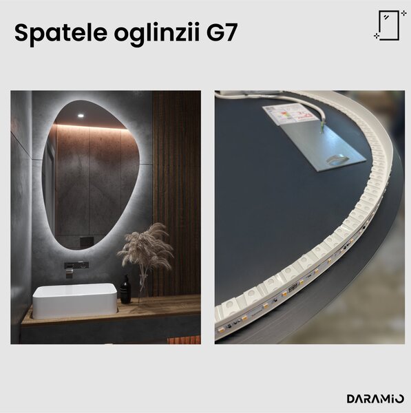 Oglindă atipică cu iluminare LED G7