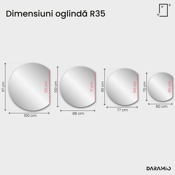 Oglindă bronzată Pure R35