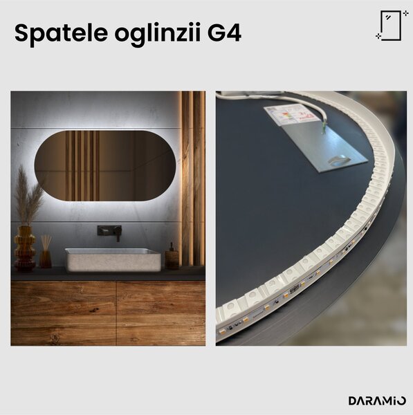 Oglindă atipică cu iluminare LED G4