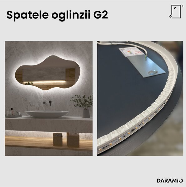Oglindă atipică cu iluminare LED G2
