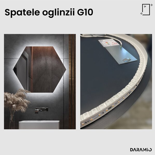 Oglindă atipică cu iluminare LED G10