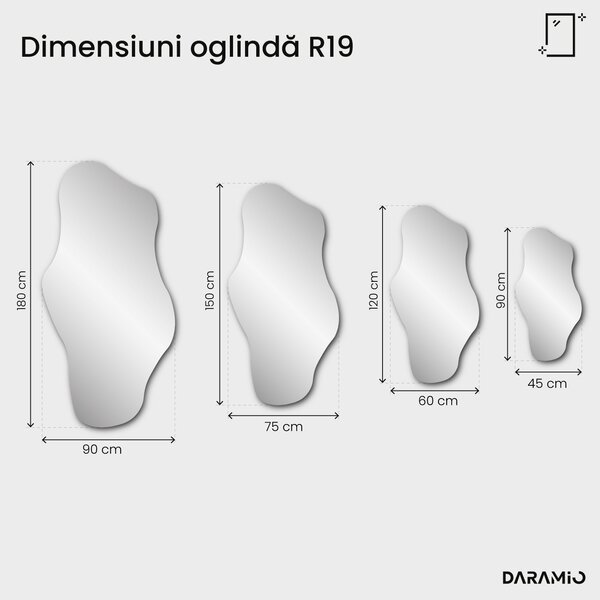 Oglindă Pure cu fațetă R19