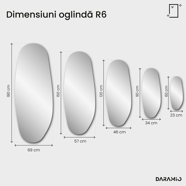 Oglindă Pure cu fațetă R6