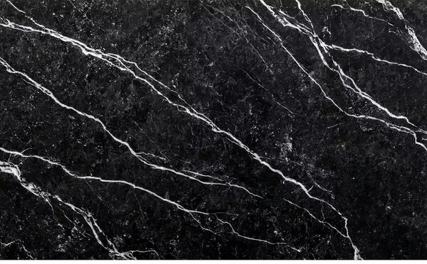 Masa MARIO, negru cu efect de marmura, 100x60x75 cm