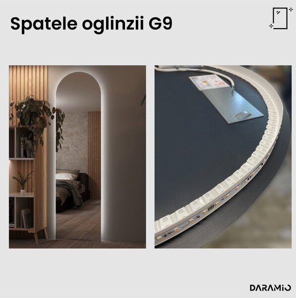 Oglindă atipică cu iluminare LED G9