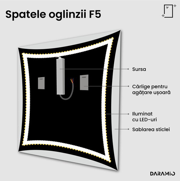 Oglindă cu LED F5