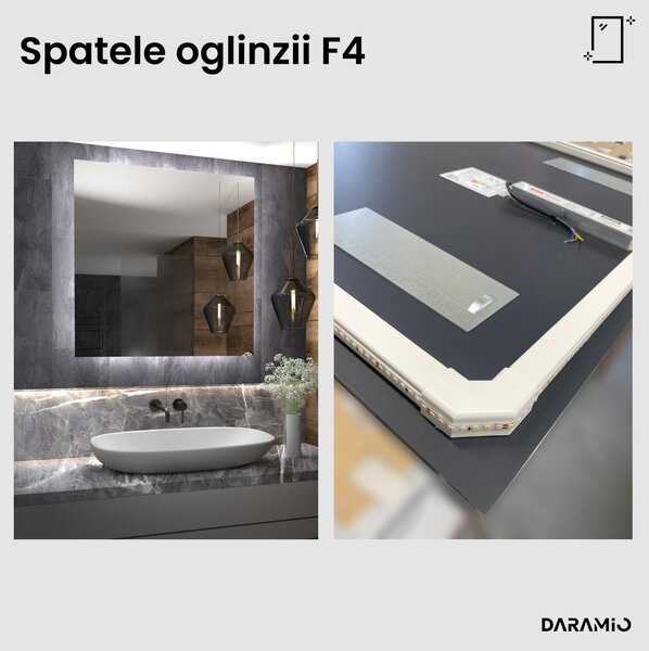 Daramio Oglindă de baie cu iluminare LED F4