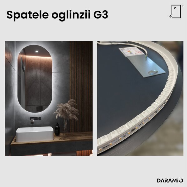 Oglindă atipică cu iluminare LED G3