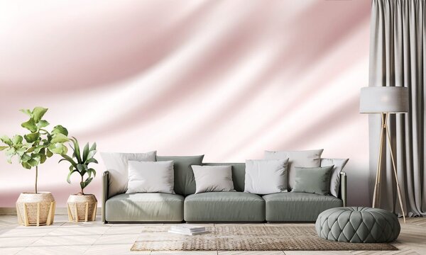 Tapet satin roz
