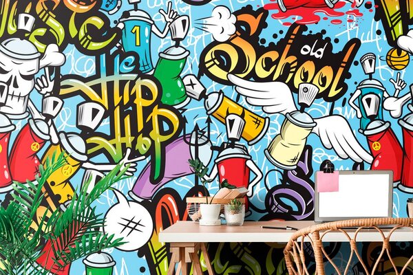 Tapet street art vesel