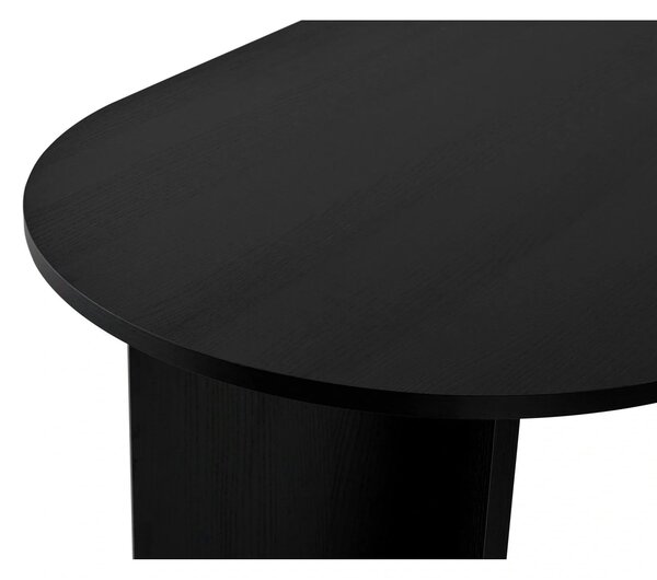 Masa SABLIN, negru, PAL laminat, 180x90x75 cm
