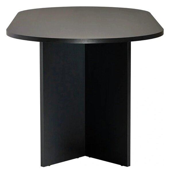 Masa SABLIN, negru, PAL laminat, 180x90x75 cm