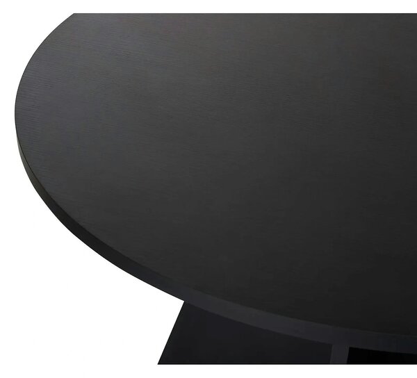Masa VIRELLA, negru, PAL, 120x120x75 cm