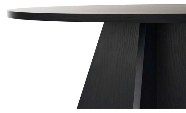 Masa VIRELLA, negru, PAL, 120x120x75 cm