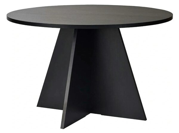 Masa VIRELLA, negru, PAL, 120x120x75 cm