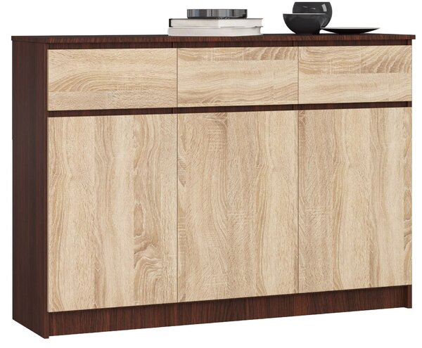 Comodă cu sertare Kuwait 3D 3D (wenge + stejar sonoma). Promo -21%. 1151974