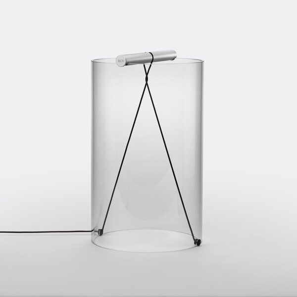 Lampă de masă FLOS, To-Tie T2, reglabil, Transparent, Camera de zi, Sticlă, Design