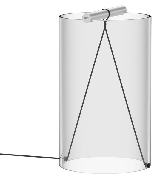 Lampă de masă FLOS, To-Tie T2, reglabil, Transparent, Camera de zi, Sticlă, Design