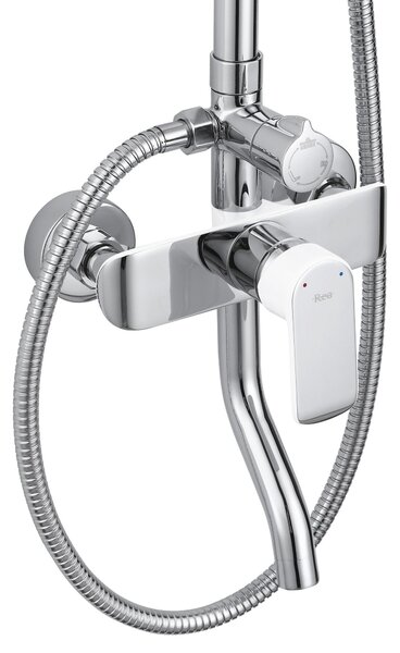 Set dus REA BLOOM WHITE CHROME