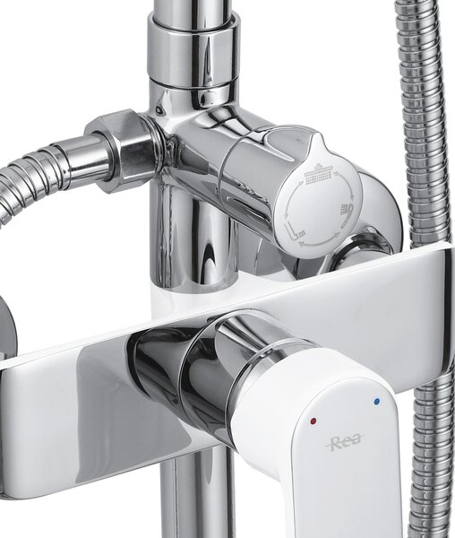 Set dus REA BLOOM WHITE CHROME