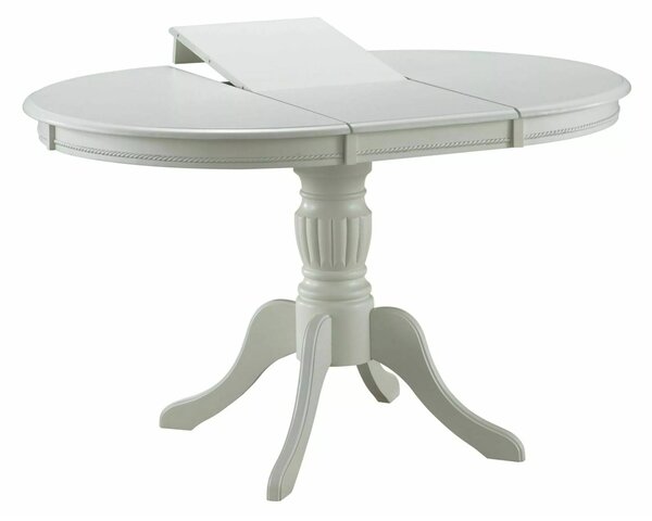 Masa vintage alba OLIVIA, 106/141X106X76 cm