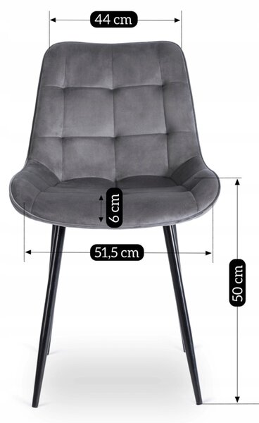 Scaun sufragerie Clavar (gri) . Promo -10%. 1118910