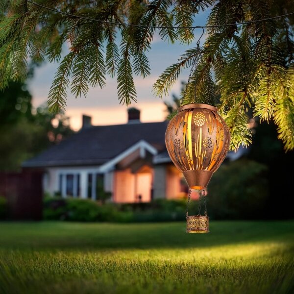 Globo 36140 - Decorațiune solară suspendată LED 12xLED/0,02W/3V IP44 balon zbură