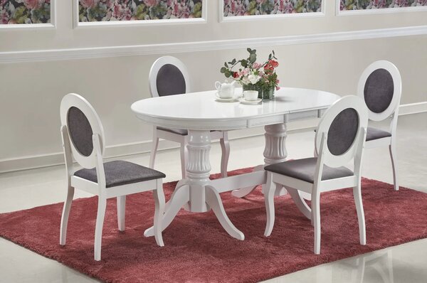 Masa alba vintage JOSEPH, 150/190x90x77 cm