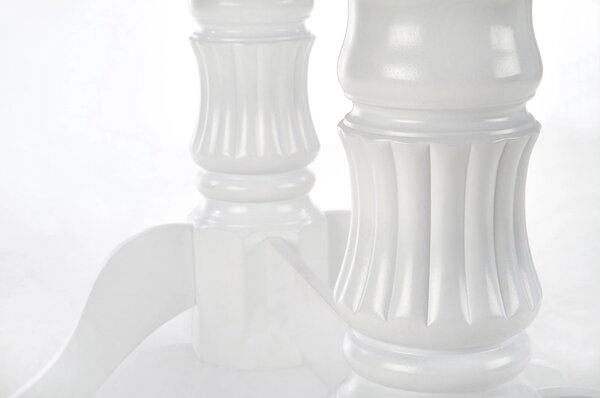 Masa alba vintage JOSEPH, 150/190x90x77 cm