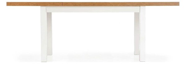 Masa TIAGO, stejar/alb, 140/220x80x76 cm