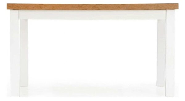 Masa TIAGO, stejar/alb, 140/220x80x76 cm
