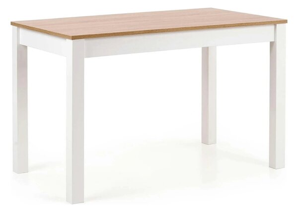 Masa KSAWERY, stejar/alb, PAL, 120x68x76 cm