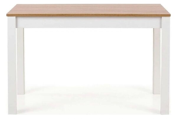 Masa KSAWERY, stejar/alb, PAL, 120x68x76 cm