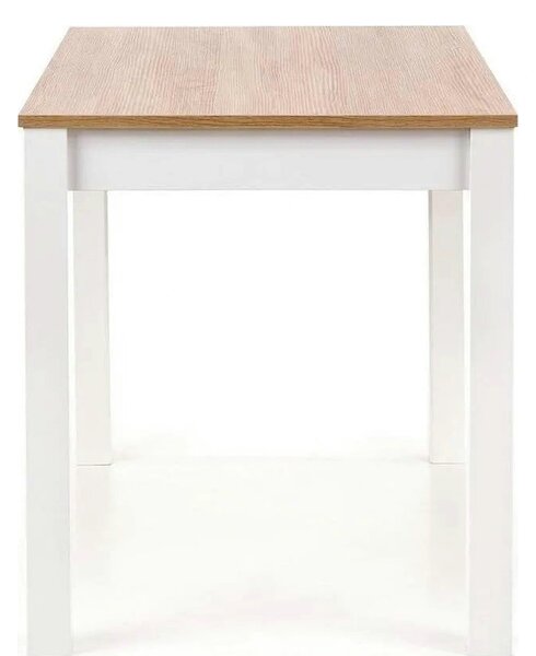 Masa KSAWERY, stejar/alb, PAL, 120x68x76 cm