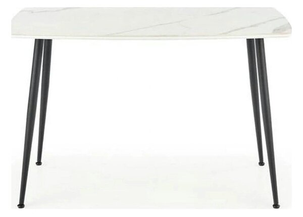 Masa MARCO, alb/negru, 120x70x77 cm
