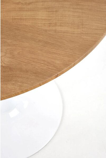 Masa STING, stejar/alb, 80x73 cm