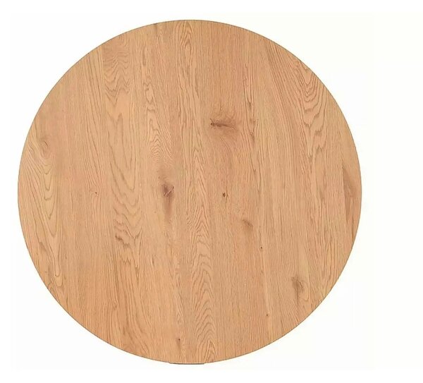 Masa ASTER, stejar/negru, 120x120x75 cm