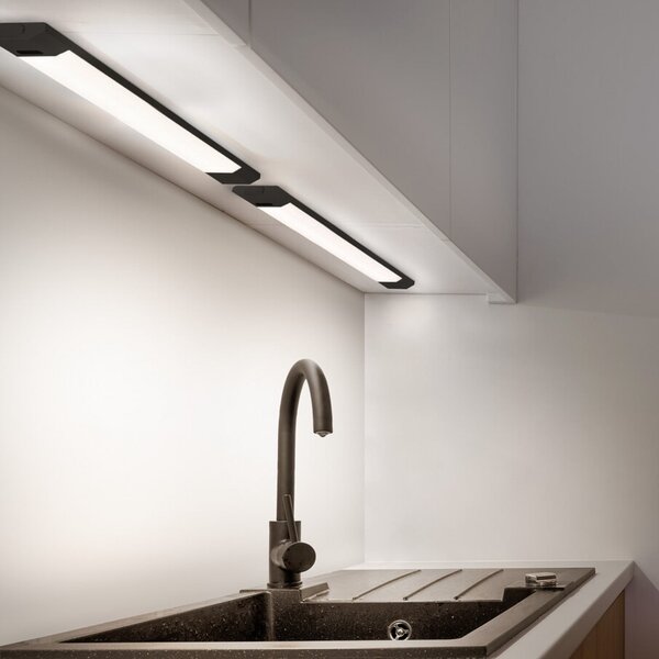 OSRAM Lampă LED pentru montare sub blat Linear Edge Sensor 50 cm negru CCT, reglabil, Negru, Bucătărie, Aluminiu