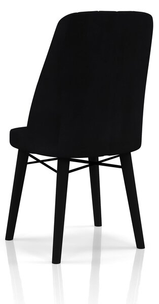Scaun Babyface Madrid Negru Picioare Negru