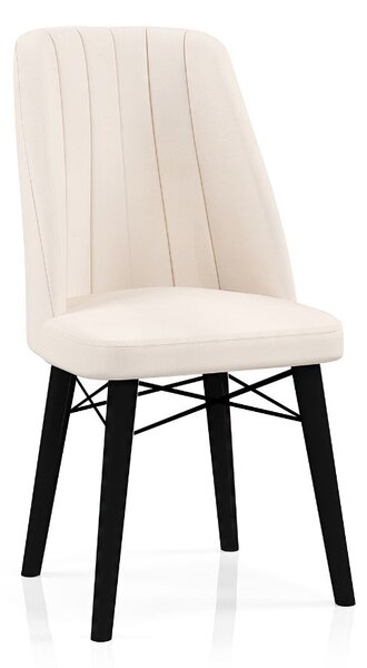 Scaun Babyface Madrid Crema Picioare Negru