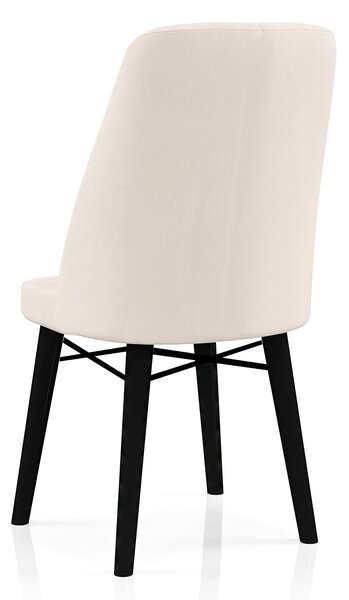 Scaun Babyface Madrid Crema Picioare Negru