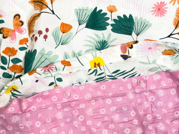 Lenjerie de pat creponata pentru patut Renforce LUNETTA roz Dimensiune lenjerie de pat: 45 x 65 cm | 90 x 140 cm