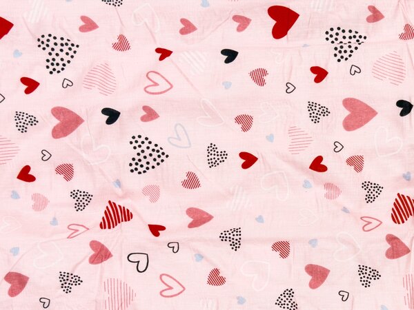 Lenjerie de pat din crepon pentru patut Renforce LOVITA roz Dimensiune lenjerie de pat: 45 x 65 cm | 90 x 140 cm