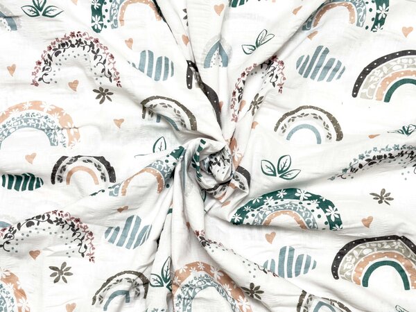 Lenjerie de pat din crep pentru patut Renforce RAINUBI alb. Dimensiune lenjerie de pat: 45 x 65 cm | 90 x 140 cm
