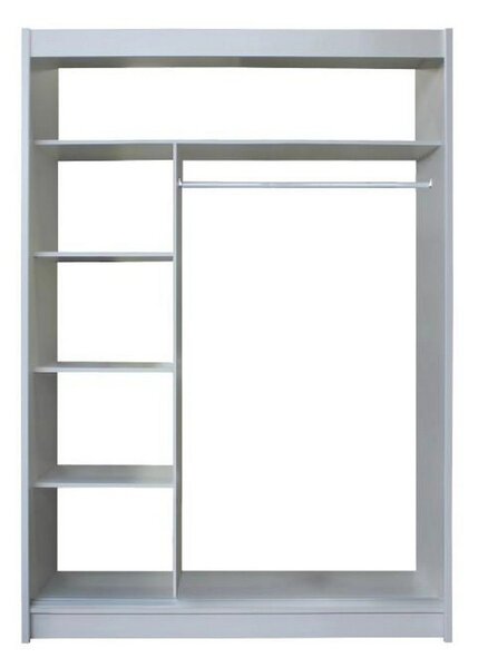 Dulap MERINA, PAL, stejar sonoma/gri, PAL melaminat, cu 2 usi, 150x60x