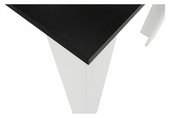 Masa KRAZ, negru/alb, PAL melaminat, 120x80x75 cm