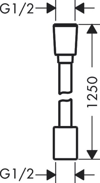 Hansgrohe Designflex furtun de duș 125 cm crom 28220000